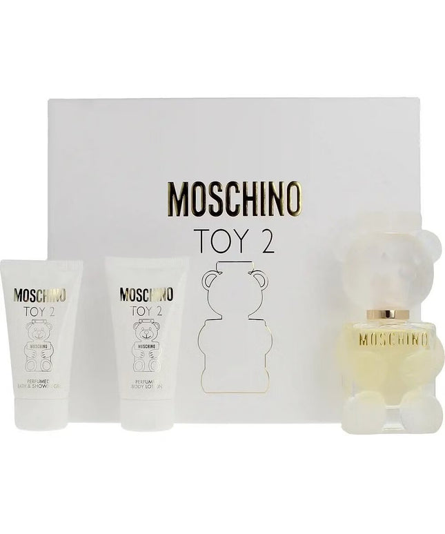 Set Moschino: Toy 2, Eau De Parfum, For Women, 50 ml + Toy 2, Hydrating, Body Lotion, 50 ml + Toy 2, Shower Gel, For All Skin Types, 50 ml