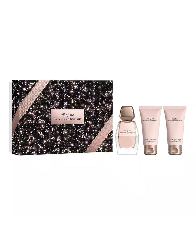 Set Narciso Rodriguez: All Of Me, Eau De Parfum, For Women, 50 ml + All Of Me, Hydrating, Body Lotion, 50 ml + All Of Me, Cleansing, Shower Gel, All Over The Body, For All Skin Types, 50 ml