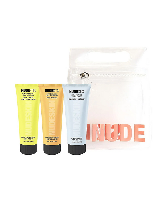 3-Step Citrus Renew Set Nudestix: Lemon-Aid, Detox, Peel-Off Mask, For Face, 60 ml + Nudeskin, Hyaluronic Acid, Cleansing Gel, For Face, 70 ml + Citrus, Moisturizing, Day &amp; Night, Cream Mask, For Face, 60 ml