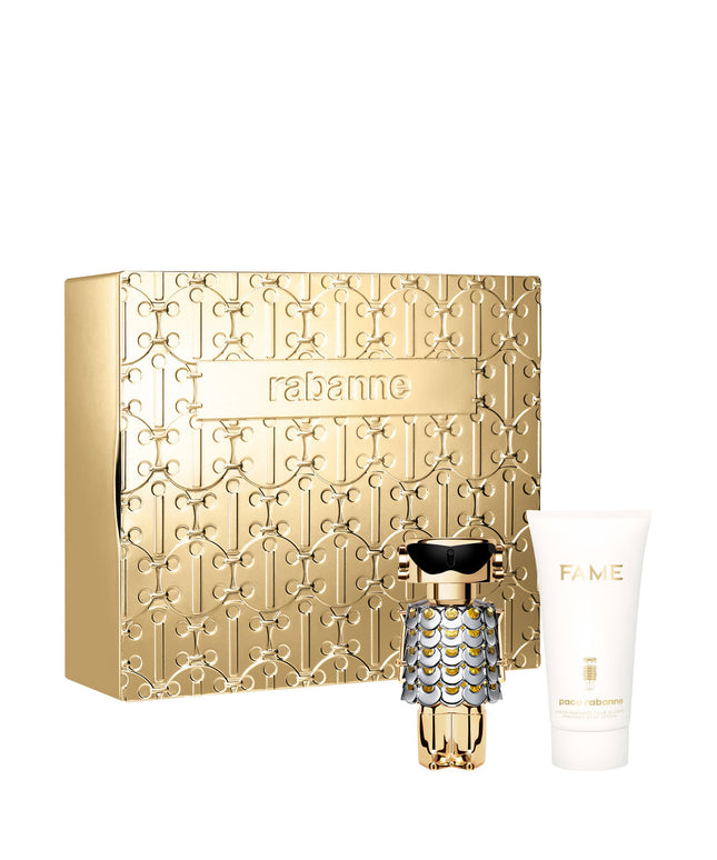 Set Paco Rabanne: Fame, Eau De Parfum, For Women, 50 ml + Fame, Hydrating, Body Lotion, 75 ml