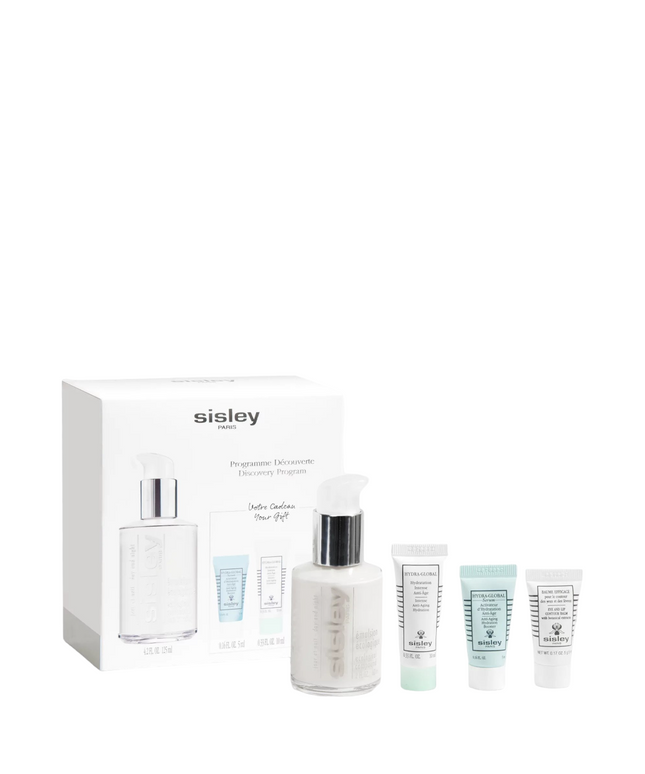 Discovery Program Set Sisley: Joy Ecological Compound, Emulsion, For Face, 125 ml + Joy Ecological Compound, Anti-Ageing, Day, Cream, For Face, 10 ml + Joy Ecological Compound, Anti-Ageing, Night, Serum, For Face, 5 ml + Joy Ecological Compound, Eye Crea