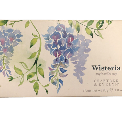 Set Trio, Crabtree &amp; Evelyn, Wisteria, Hydrating, Soap Bar, 3 pcs, 85 g