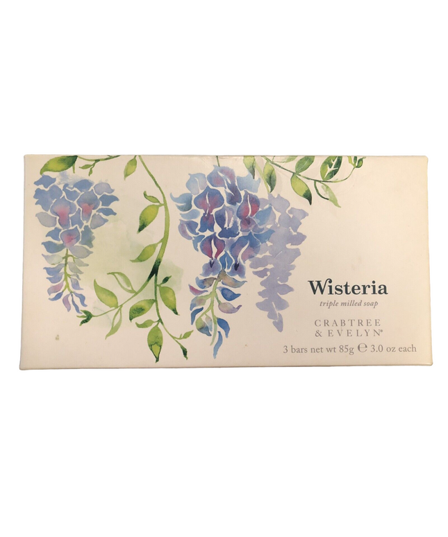 Set Trio, Crabtree &amp; Evelyn, Wisteria, Hydrating, Soap Bar, 3 pcs, 85 g