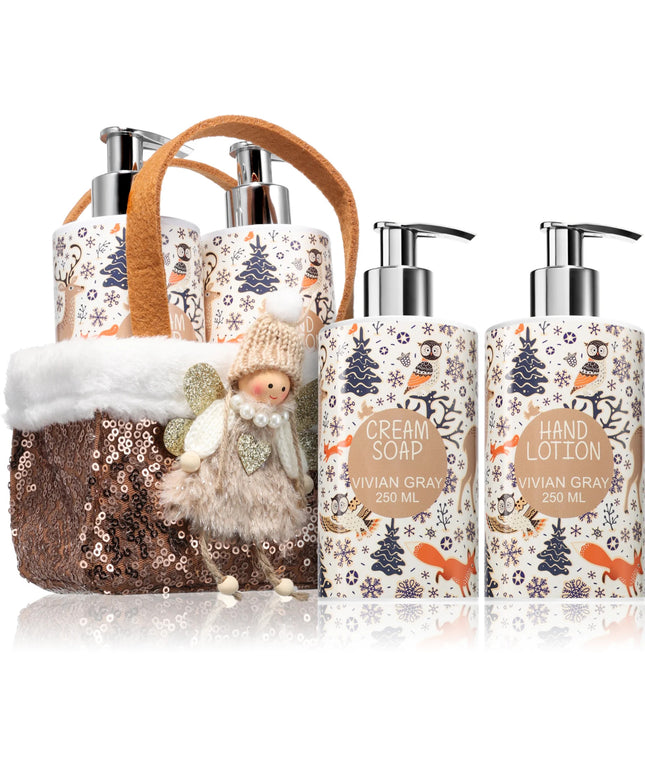 Set Vivian Gray: Bronze Fairy, Hydrating, Hand Cream, 250 ml + Bronze Fairy, Cleansing, Liquid Soap, 250 ml
