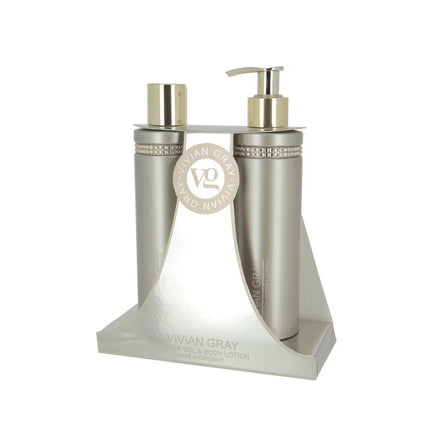 Set Vivian Gray: Brown Crystals , Hydrating, Body Lotion, 300 ml + Brown Crystals , Cleansing, Shower Gel, For All Skin Types, 300 ml