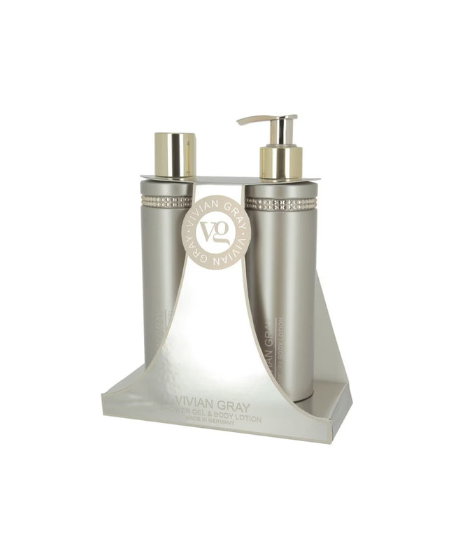 Set Vivian Gray: Brown Crystals , Hydrating, Body Lotion, 300 ml + Brown Crystals , Cleansing, Shower Gel, For All Skin Types, 300 ml
