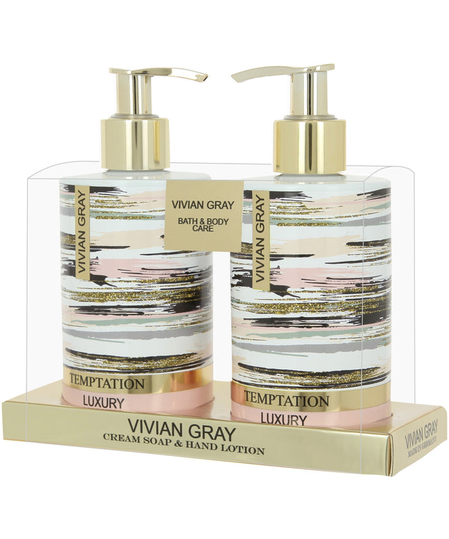 Set Vivian Gray: Temptation, Cleansing, Liquid Soap, 250 ml + Temptation, Moisturizing, Hand Lotion, 250 ml