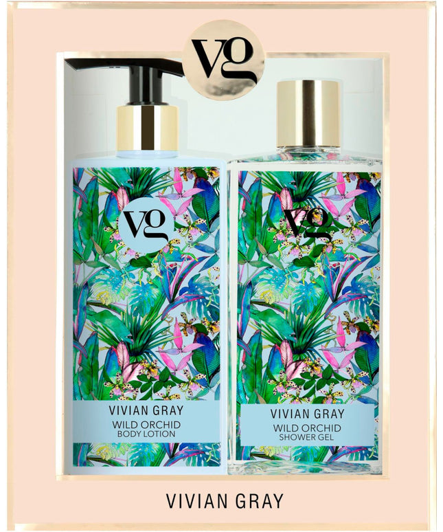 Set Vivian Gray: Wild Orchid, Cleansing and Hydrating, Shower Gel, For All Skin Types, 350 ml + Wild Orchid, Hydrating, Body Lotion, 350 ml