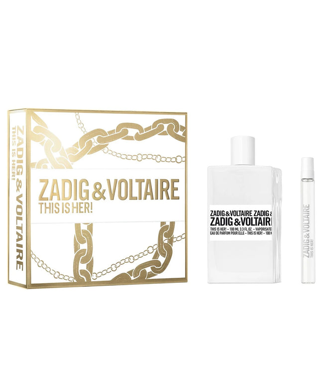 Set Zadig &amp; Voltaire: This Is Her, Eau De Parfum, For Women, 100 ml + This Is Her, Eau De Parfum, For Women, 10 ml