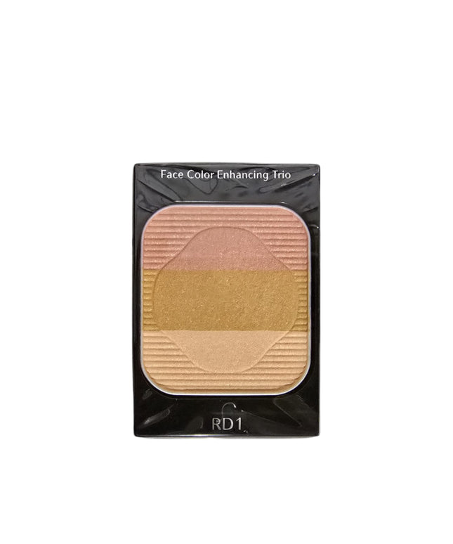 Shiseido, Face Color Enhancing Trio, Non-Comedogenic, Blushing/Sculpting &amp; Harmonizing, Face Palette, Rd1, Apple, 3 Shades, 7 g *Tester