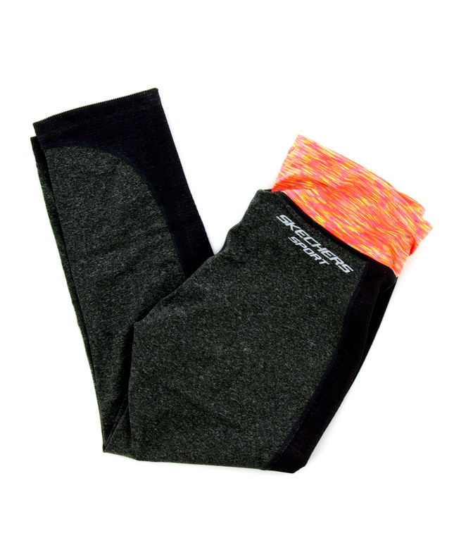 Skechers, Kaylee Deep, Waist Crop, Synthetic Leggings, 10, For Women