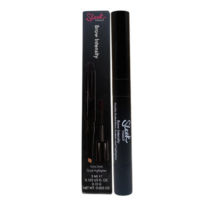 Sleek MakeUP, Brow Intensity, Mascara &amp; Highlighter 2-In-1, 218, Extra Dark, 3 ml