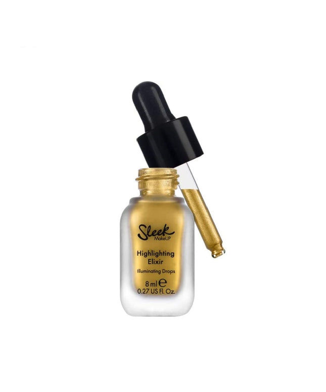 Sleek MakeUP, Elixir, Liquid Highlighting Drops, For Shoulders &amp; Decollete, Gold, 8 ml