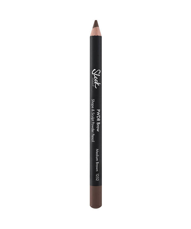 Sleek MakeUP, Pwdr, Blending, Eyebrow Cream Pencil, 1252, Medium Brown, 1.29 g