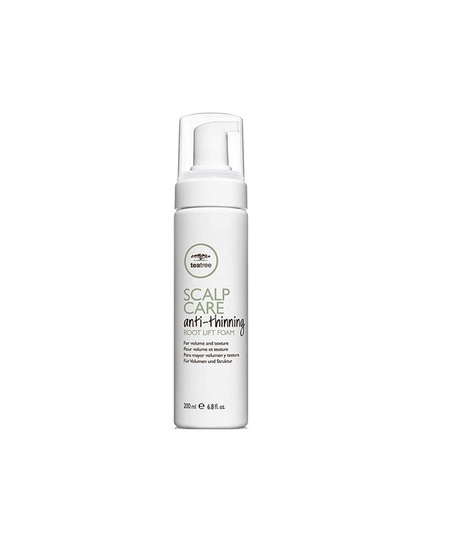 Tea Tree by Paul Mitchell, Scalp Care Anti-Thinning, Paraben-Free, Hair Styling Foam, For Volume &amp; Texture, 200 ml