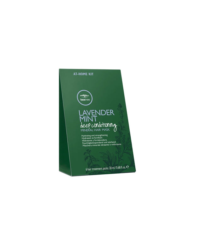 Set, Tea Tree by Paul Mitchell, Lavender Mint Deep Conditioning, Paraben-Free, Hair Treatment Cream Mask, Hydrating &amp; Strengthening, 6 pcs, 20 ml