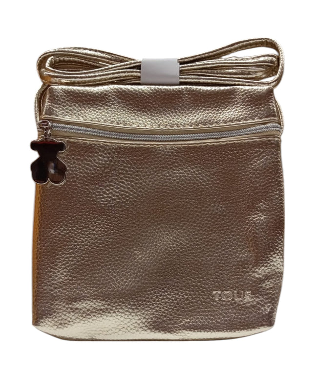 Tous, 15 Anniversary, Textile Bag, Shoulder Bag, Gold, For Women