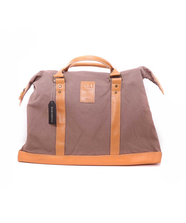 Tous, 1920 The Origin, Textile Bag, Travel Bag, Brown, For Women