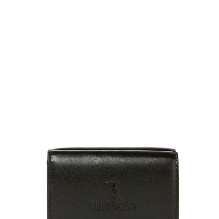 Trussardi, Trussardi, Textile Wallet, Mini, Black, For Women