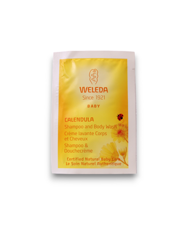 Weleda, Baby, Shower Gel &amp; Shampoo 2-In-1, Calendula, 3 ml *Sample