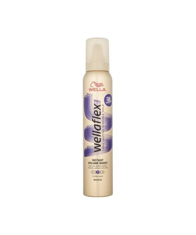 Wella, Wellaflex Instant Volume Boost, Hair Styling Mousse, For Volume, Strong Hold, 200 ml