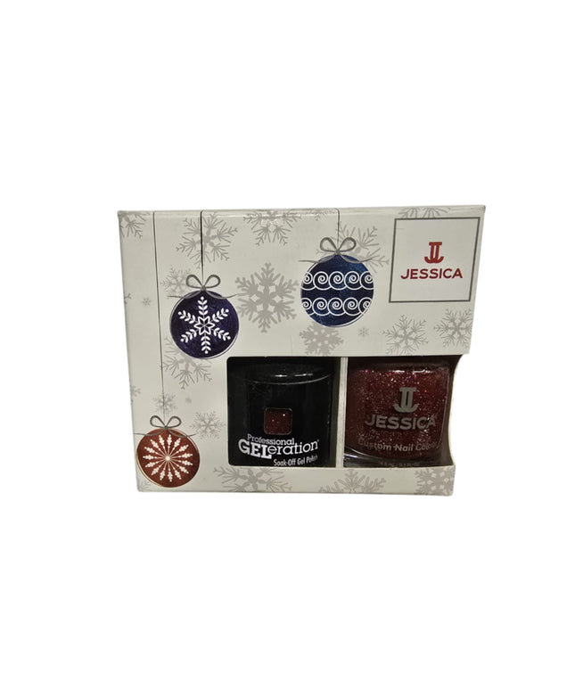 Winter Set Jessica: Custom Colors, Nail Polish, Purple Lust, 14.8 ml + Professional GELeration, Semi-Permanent Nail Polish, Purple Lust, 15 ml
