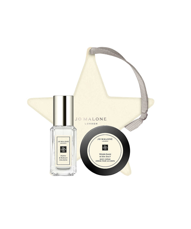 Winter Set Jo Malone: Wood Sage &amp; Sea Salt , Hydrating, Body Cream, All Over The Body, 15 ml + Poppy &amp; Barley, Eau De Cologne, Unisex, 9 ml *Miniature