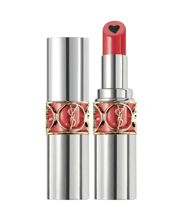 Yves Saint Laurent, Volupte Plump-In-Colour, Fresh Colour &amp; Shine, Lip Plumper, 4, Exposing Coral, 3.5 g
